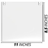 DuraClear Acrylic Sign Holder 8.5 x 11 Wall Mount -