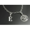 AKA Gioielli® - Letter Charm Alphabet in 925 Silver Rhodium-Plated