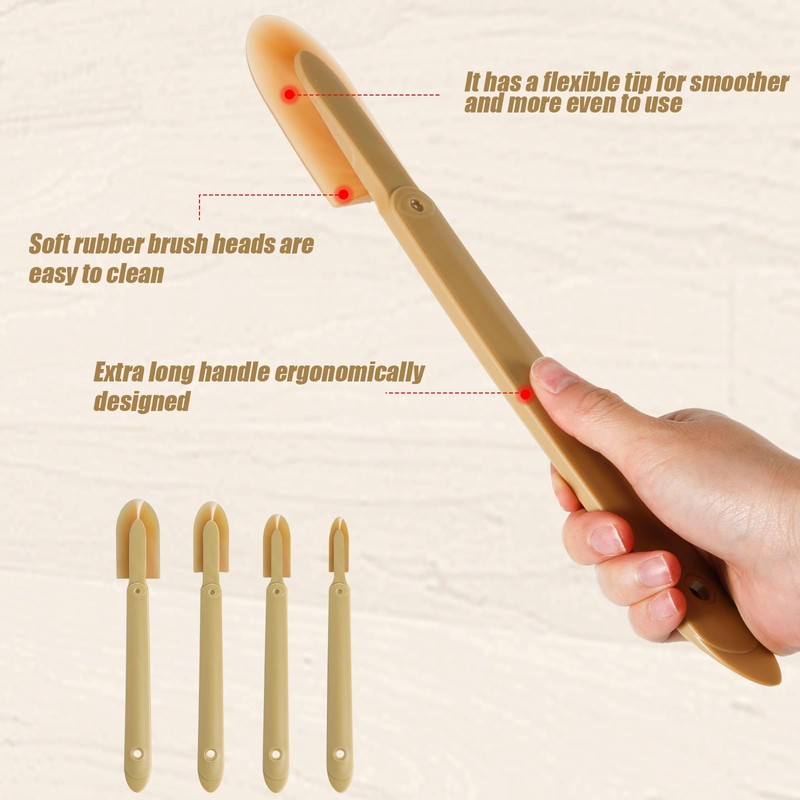 8pcs Rubber Caulking Tool, Reusable Sealant Spatula Spreader 4 Sizes