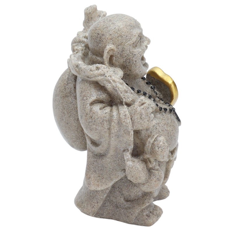 Buddha Statue Resin Mini 8cm Maitreya Laughing Buddha Figurine for
