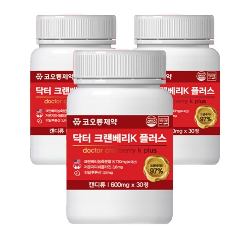 Natural Vivid Women's Health Cranberry Cranberry Dr. K Plus 3