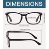 BLUELESS Reading Glasses Women - Fashion Ladies Readers(Black, 0.00)