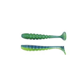 X Zone Lures 4" Pro Series Swammer, Electric Blue/Chartreuse