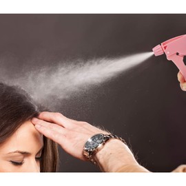 Segbeauty Adjustable Spray Bottle, 9.8oz Champagne Design Plastic Plant Mister with Fine Mist to Stream Settings, 280ml Empty Refillable Handle Rose Pink Sprayer for Home Cleaning Hair Salon