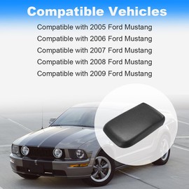 QCESEV Center Console Armrest Lid Cover Compatible with 2005 2006 2007 2008 2009 Ford Mustang Replacement for 5R3Z6306024AAC 5R3Z-6306024-AAC - Black