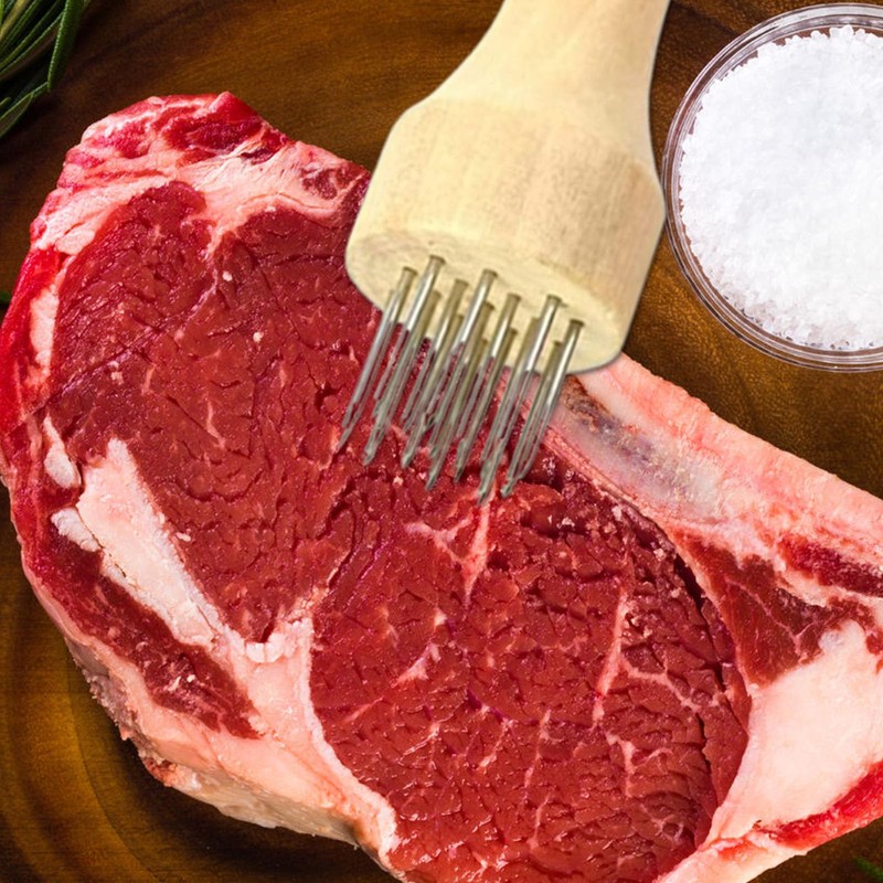 Meat Cutting Machine Meat Slicing Stainless Steel Blade Wood Handle