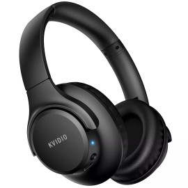 KVIDIO [Updated Bluetooth Headphones Over Ear, 65 Hours Playtime Wireless Hea...
