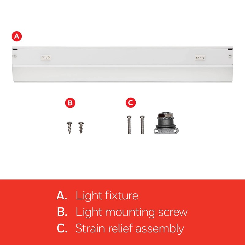 UltraPro 18 inch Hardwired Under Cabinet Lights, 3 Color Settings