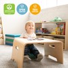 ECR4Kids Bentwood Lap Desk with Handles, Activity Table, Natural