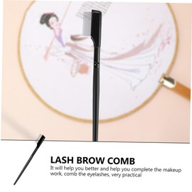 FOMIYES 3Pcs Fine-Toothed Stainless Steel Eyelash Comb Set for Eyebrow Grooming Portable Lash Brow Brush for Women Makeup