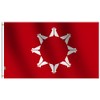 Oglala Sioux Tribe Flag 3x5 Ft Large, Double Sided Printed
