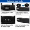 Lawnize Bike Lock u Lock Combination,Resettable Code,Long Shackle,Heavy Duty Padlock