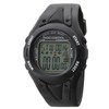 Clefer TE-D190-BK Men's Digital Wristwatch, Radio Wave, Urethane Strap, Black,