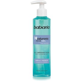 Babaria - Limpiador Facial con Ácido Hialurónico y Niacinamida Limpieza y Desmaquillante Facial profundos Hidratación y Poros Purificados Todo tipo de pieles 200 ml
