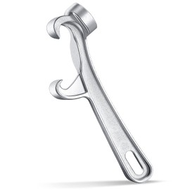 Romooa 1 Piece Bucket Opener 5 Gallon, Silver Aluminum Paint Pail Buckets Lid Opener Wrench Metal Can Lid Remover Tool for Home Industrial Use