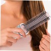 IWOWHERO 2pcs Portable Styling Roll Hairbrush Gentle Scalp Touch Small