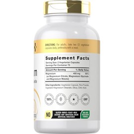 Doctor's Way Complejo de Triple Magnesio | 150 Cápsulas | Suplemento de Citrato, Glicinato y Malato | Fórmula Vegetariana, Sin OMG ni Gluten