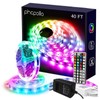 phopollo Led Lights 40ft (2 Rolls of 20ft) for Bedroom