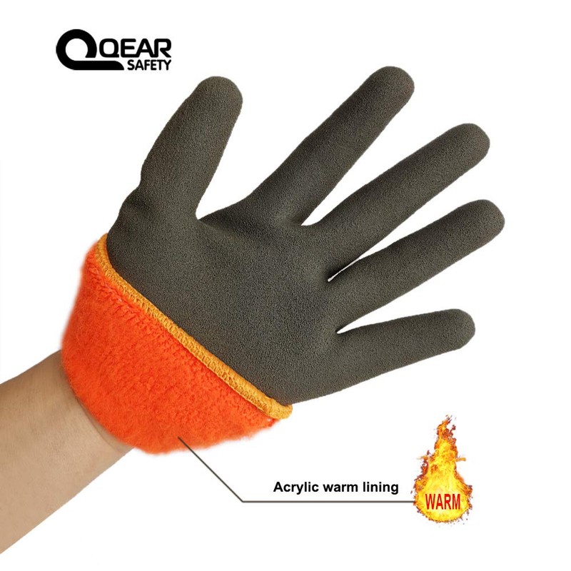 QEAR 1 Pair Thermal Work Glove, Winter Cold Resistance Work