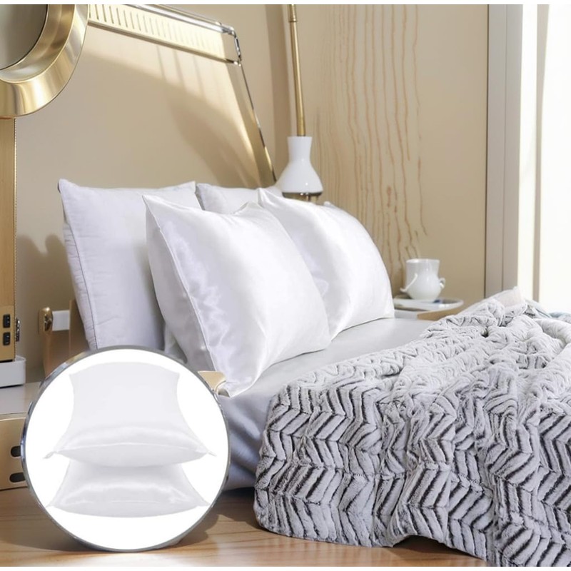 Satin Pillowcase, T Tersely 2 Pack 20"x 30" Silk Satin