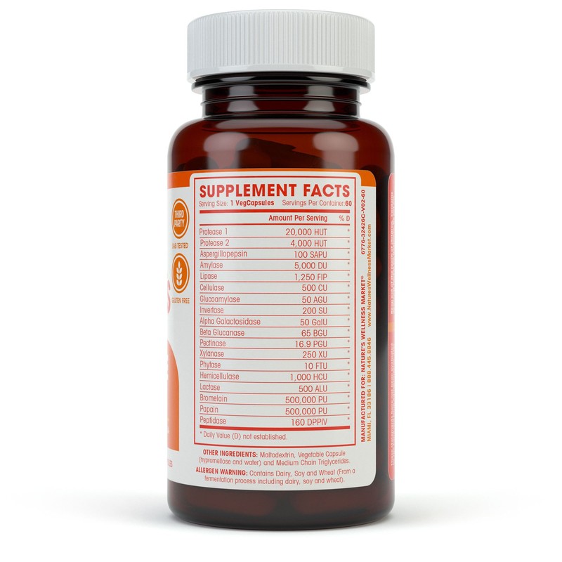 Digestive Enzymes Complete - Advanced Multi Enzyme Supplement for Better