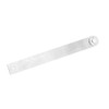 VOANZO 8 inch/200mm Stainless Steel Ruler Protractor Angle Measurement Tool