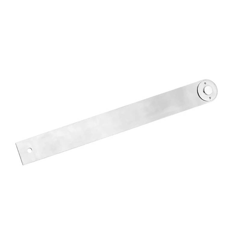 VOANZO 8 inch/200mm Stainless Steel Ruler Protractor Angle Measurement Tool