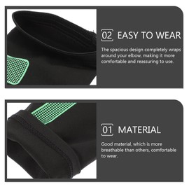 BESPORTBLE 2pcs Sports arm Elbow Guard Baseball Elbow Brace for Sports Compression arm Pads Golfer Elbow Brace Outdoor Sports Protector Elbow Support Soft Spandex Elbow Pads Men and Women