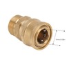 2Pcs Pure Copper M22 High Pressure Washer Fitting Adapter 3/8