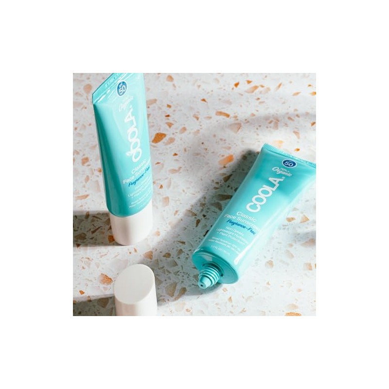 COOLA - Organic Classic Daily Face Sunscreen, SPF 50, Unscented,