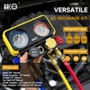 BACOENG AC R1234YF Gauge Set, Automotive 4 Way R1234yf Refrigerant