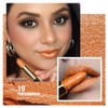 OULAC Lippenstift Metallic Glanz Finish, Orange Glitzer Lippenstift mit Lang