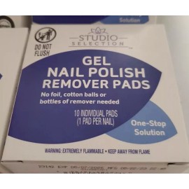 Studio Selection Gel Nail Polish Remover Pads. 40 pads Total.
