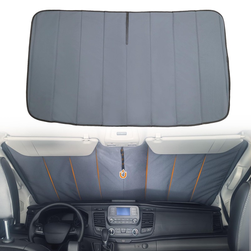 MELIPRON Insulated Blackout Window Cover Fit for Ford Transit 2015-2025,