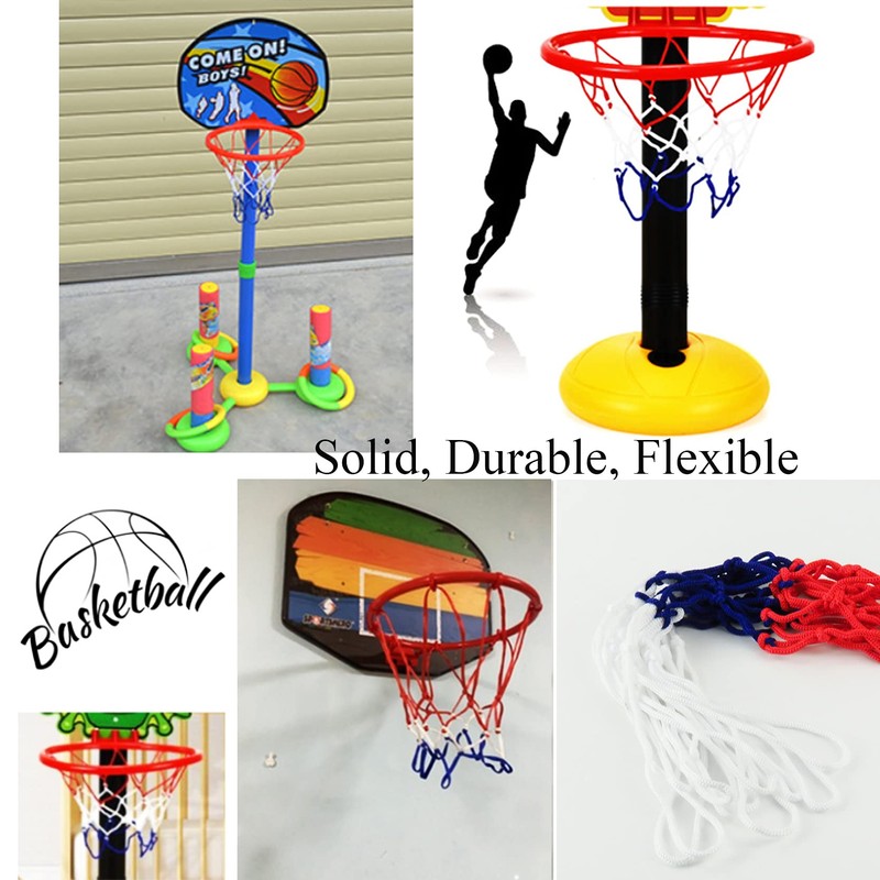 Small Replacement Net for Mini Basketball Hoop Fits 8 Loops,