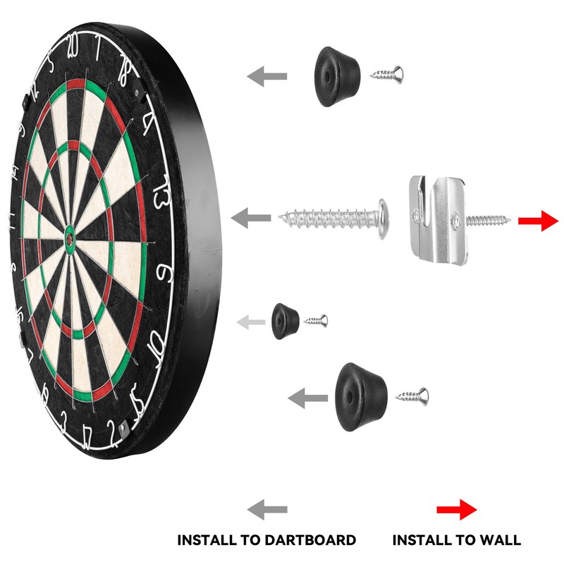 CyeeLife Set of 4 dart board wall holders for steel