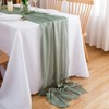 Chuqing Chiffon Table Runner, Green, 70 cm x 3 m,