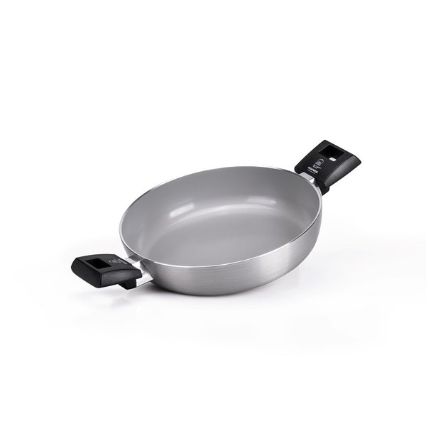 Moneta Innova Saucepan 24 cm, FineGres Natural Coating (NO PFAS), Also Suitable for Induction, 100% Made in Italy
