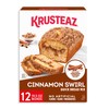 Krusteaz Cinnamon Swirl Quick Bread Mix, Includes Cinnamon Topping, 19.5