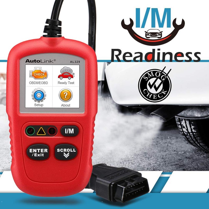 Autel AutoLInk AL329, I/M Readiness Key, OBD2 Code Reader, Retrieves