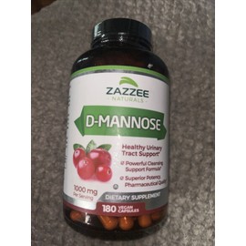 D-Mannose Capsules 180 Veggie Caps 1000mg 100% Pure UTI Relief Urinary Tract USA