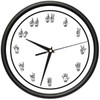 Sign Language Wall Clock Speech Silent Silence Body Language Manual