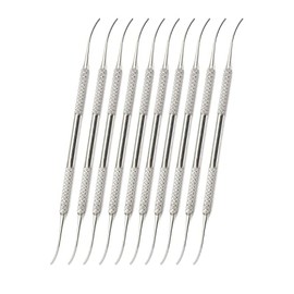 OdontoMed2011® 10 PCS PK Thomas 1 Dental Wax Carvers Modeling Restorative Double Ended Stainless Steel ODM
