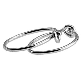 8mm 22 GA Silver Hoop Earrings Cartilage Nose Septum Ear Helix Tragus Piercing (8mm | 22 GA | Argentium Silver | Smooth)