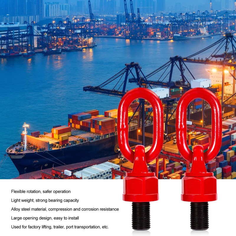Eye Bolt Ring, Rotating Ring Bolt Alloy Steel 360° Rotatable
