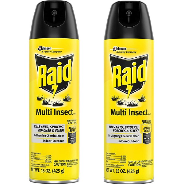 Raid Multi Insect Killer, 15 OZ (Pack - 2)