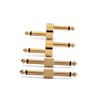 KONTONTY 4 Guitar Effect Pedal Adapter Dual Head Connector Set