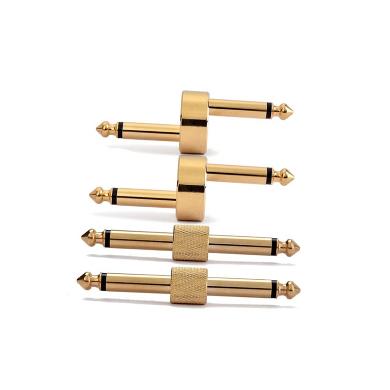 KONTONTY 4 Guitar Effect Pedal Adapter Dual Head Connector Set