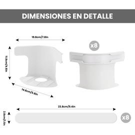 8 Piezas Sujetador de Sabanas de Cama,Soportes para Sábanas,Bed Sheet Holder with Lock Strips,para Fijar Sábana Bajera, Hacer Tu Cama, Compatibles con Todos los Colchones (Blanco)