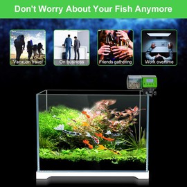 Podazz Automatic Aquarium Fish Feeder with Timer Feeder for Aquariums, 200 ml Capacity Food Bucket Fish Feeder for Aquarium Fish Tank
